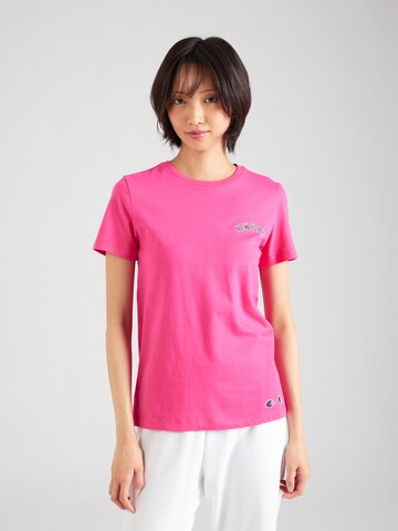 Champion Authentic Athletic Apparel - Camiseta en rosa: frente