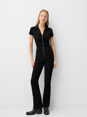 Bershka Jumpsuit in Black: front