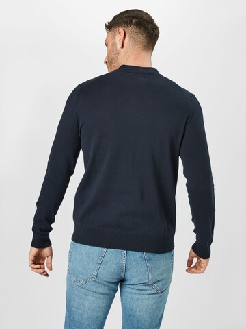 BURTON MENSWEAR LONDON Regular Fit Pullover 'BASEBALL' i blå