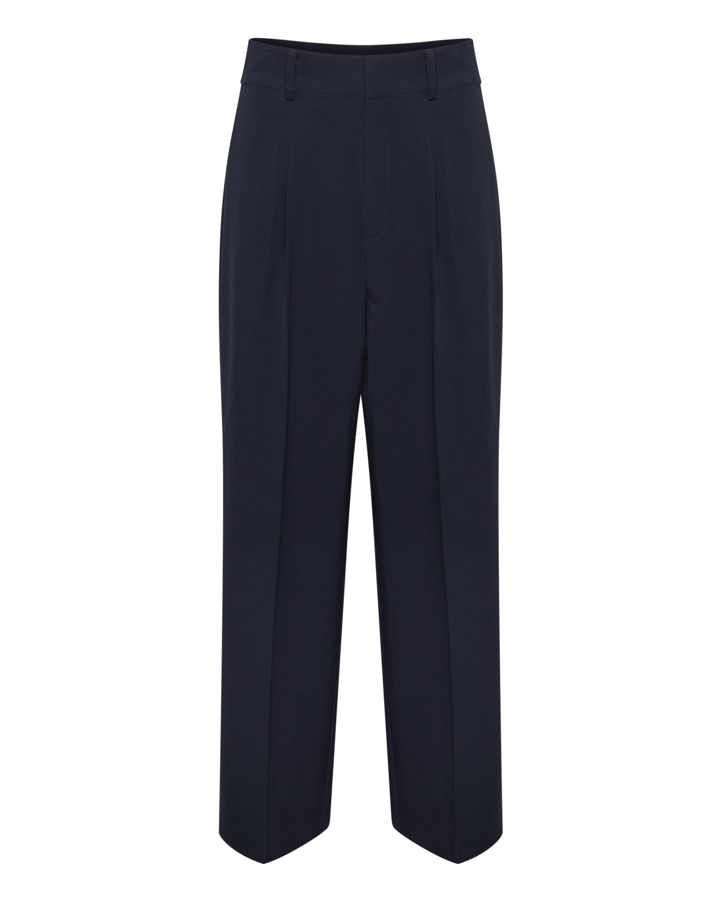 My Essential Wardrobe Bukser med lægfolder i blå: forside