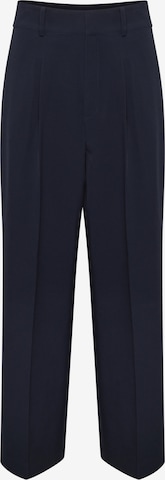 My Essential Wardrobe Pleat-front trousers in Blue: front