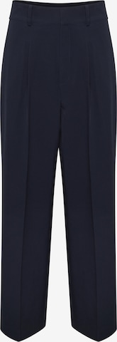 My Essential Wardrobe Wide leg Bandplooibroek in Blauw: voorkant