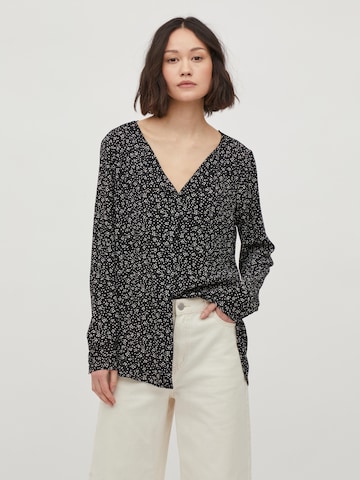 VILA Blouse in Zwart: voorkant