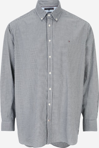 Tommy Hilfiger Big & Tall Button Up Shirt in Blue: front