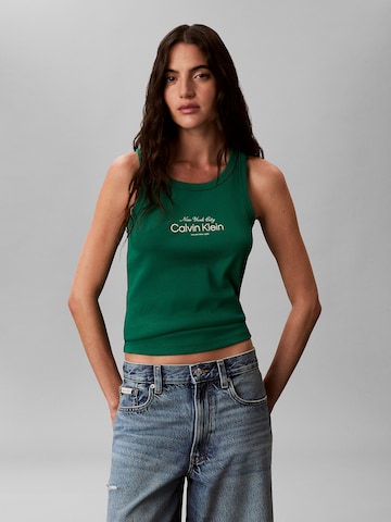 Calvin Klein Jeans Top in Green: front