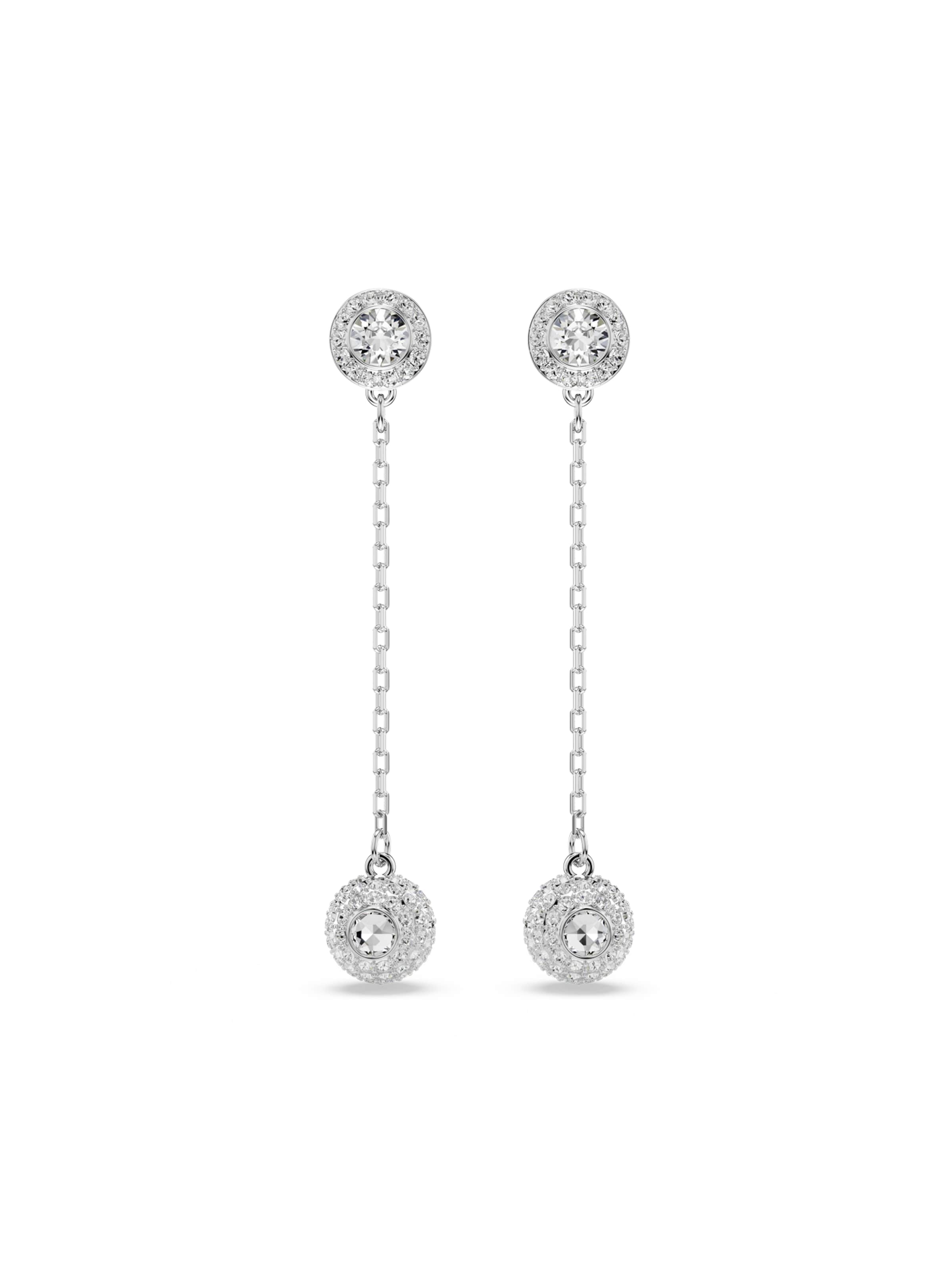 Swarovski Øreringe 'Una' i sølv: forside