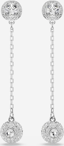 Cercei 'Una' de la Swarovski pe argintiu: față