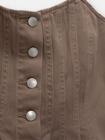 Pull&Bear Top | rjava barva