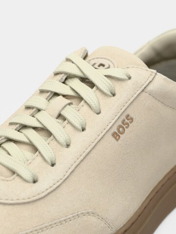 BOSS Низкие кроссовки 'Kieran' в Белый