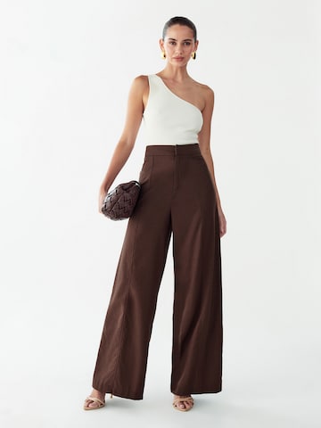 Willa Широкий Штаны 'Dayton' в Коричневый: спереди