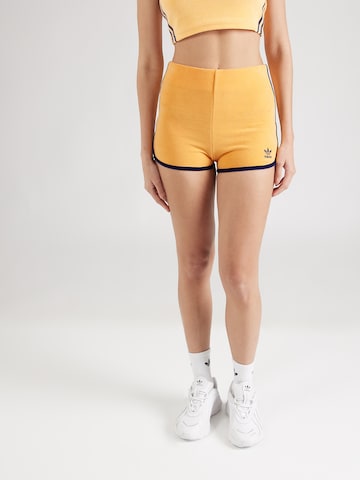 ADIDAS ORIGINALS Skinny Shorts in Orange: predná strana