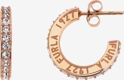 Furla Jewellery Ohrringe '1927' in gold / transparent, Produktansicht
