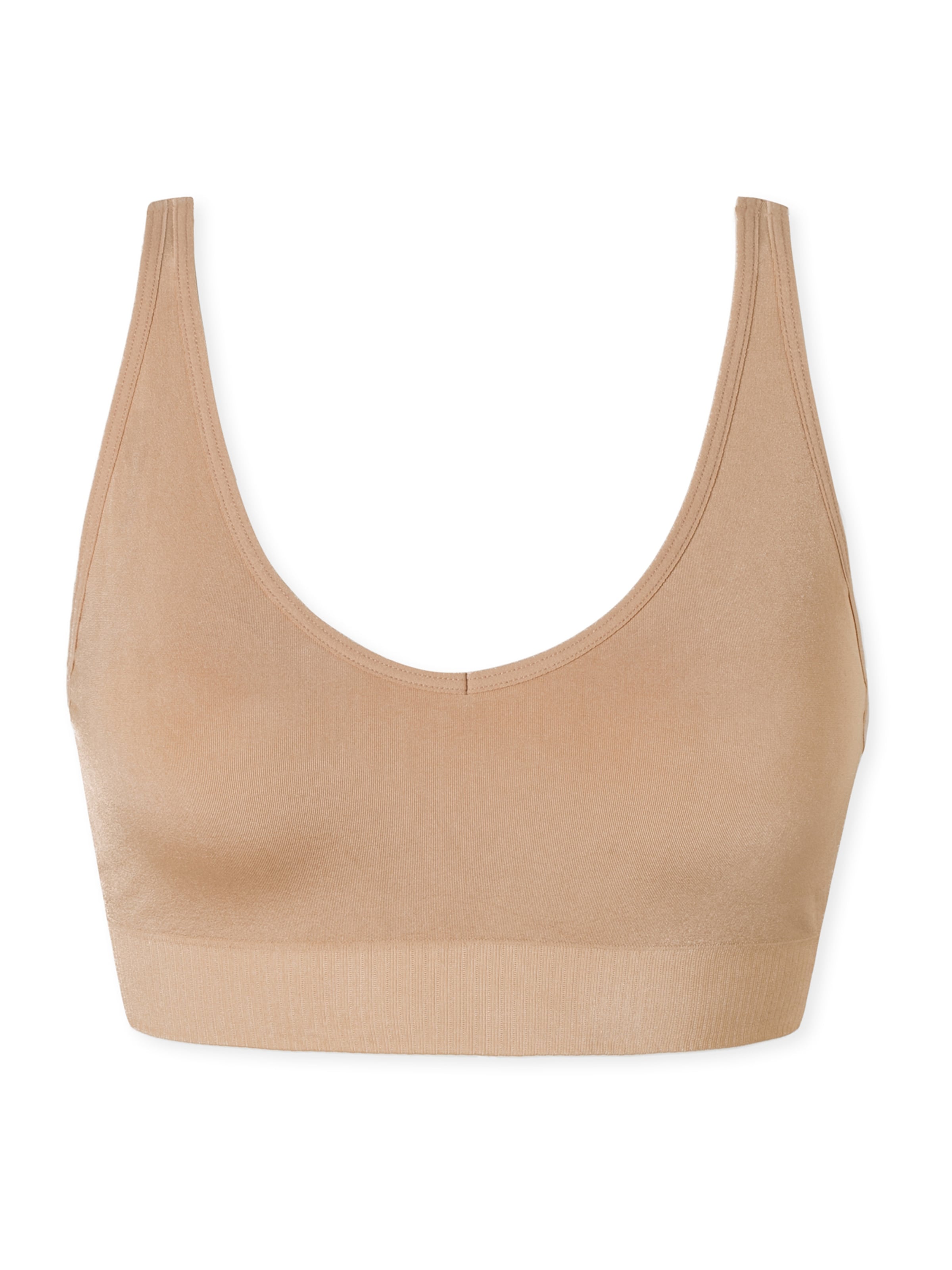 SCHIESSER Bustier BH 'Classics Seamless' in Beige: voorkant