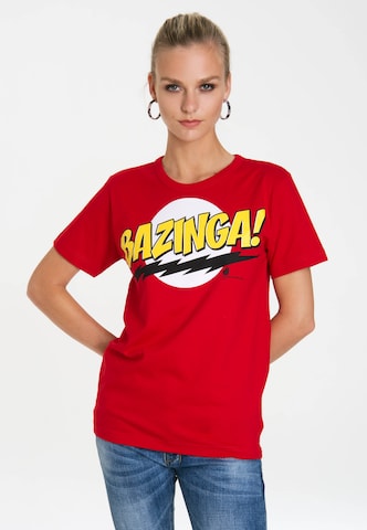 LOGOSHIRT T-Shirt 'Bazinga' in Mischfarben: predná strana