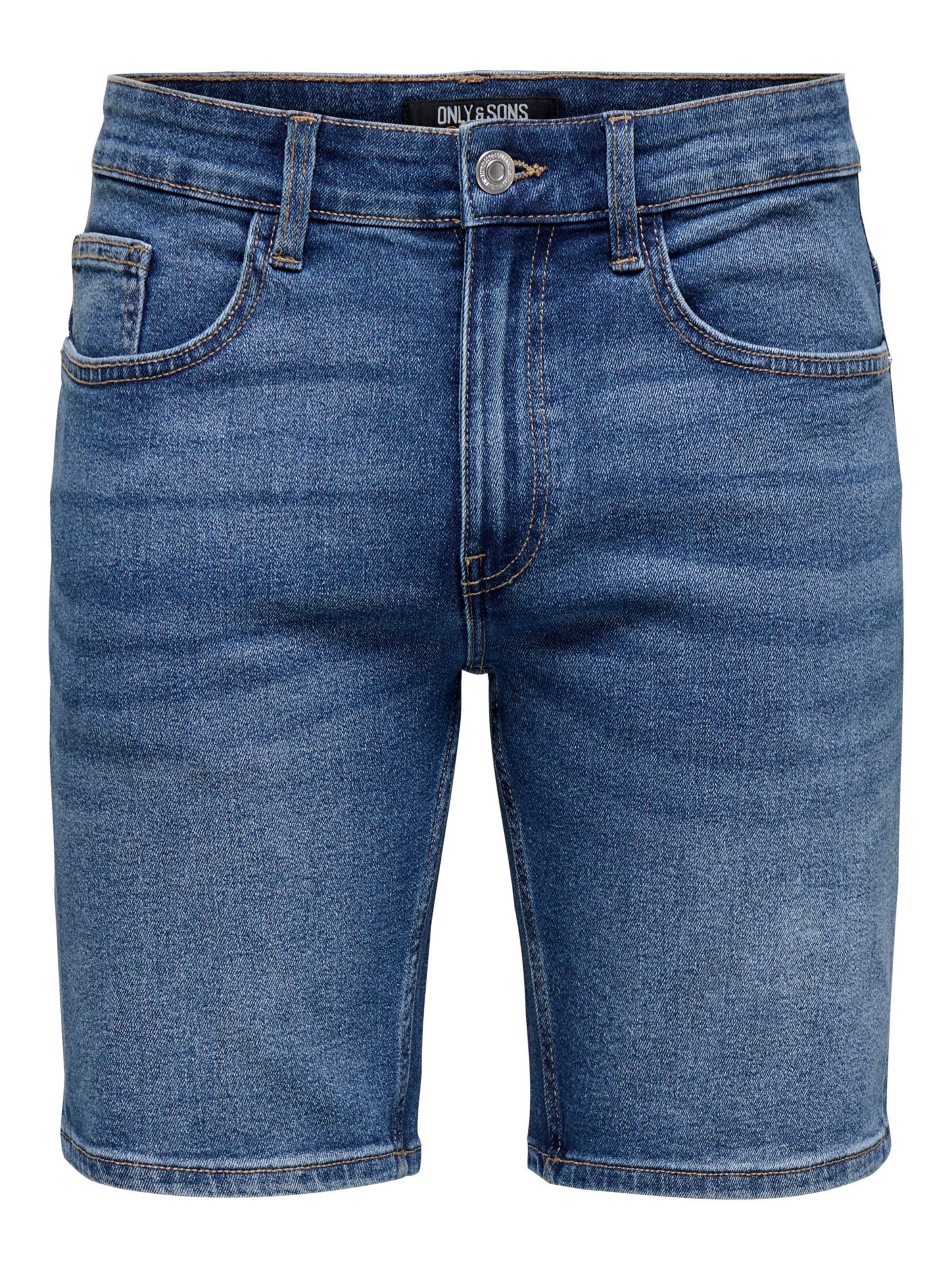 Only & Sons Regular Shorts 'ONSWeft' in Blau: Vorderseite