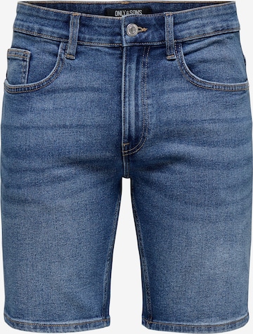 regular Jeans 'ONSWeft' di Only & Sons in blu: frontale