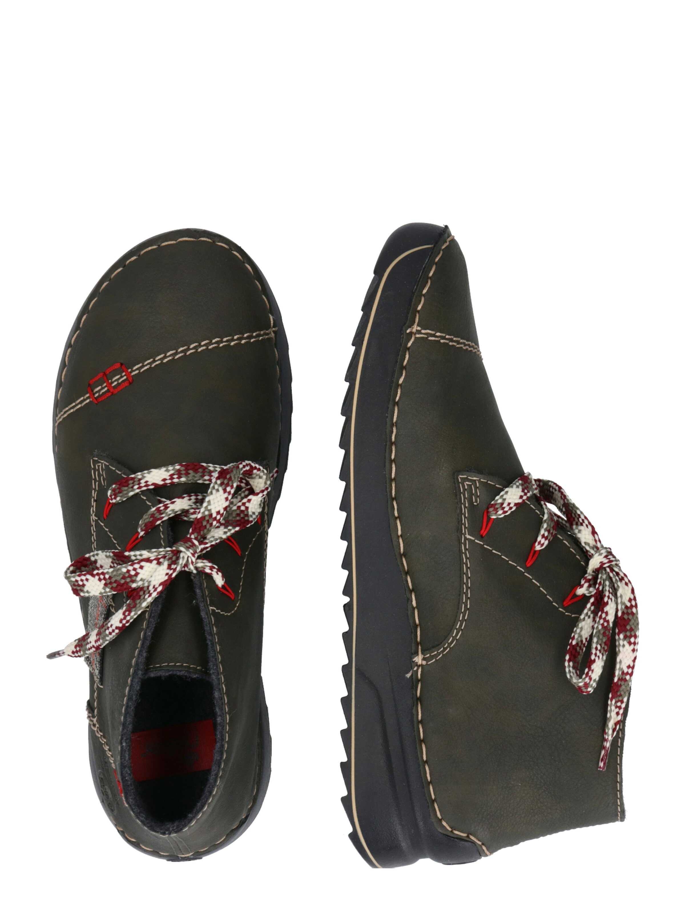 Rieker Schnürstiefelette in Grün