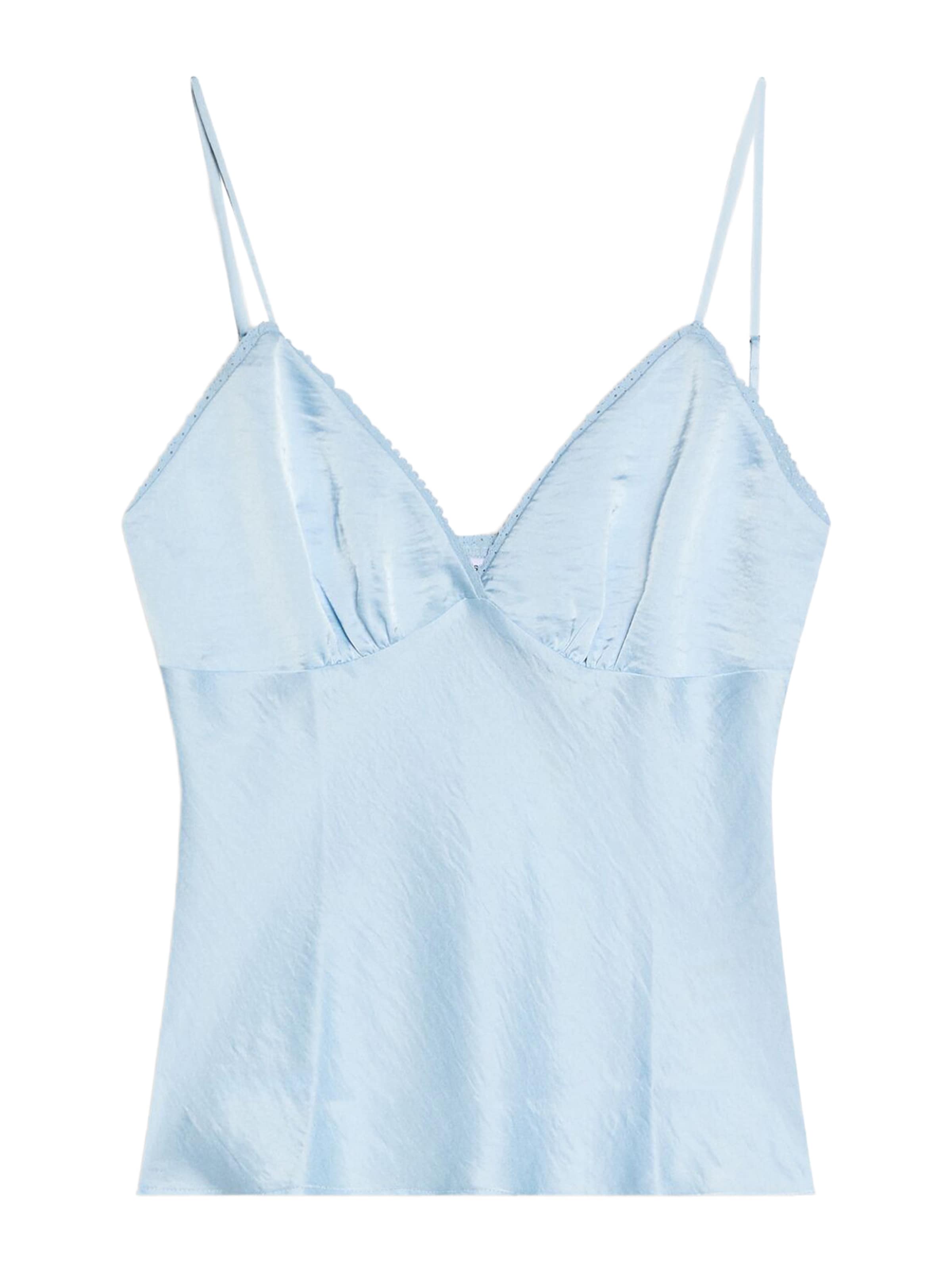 Bershka Top in de kleur Hemelsblauw, Productweergave