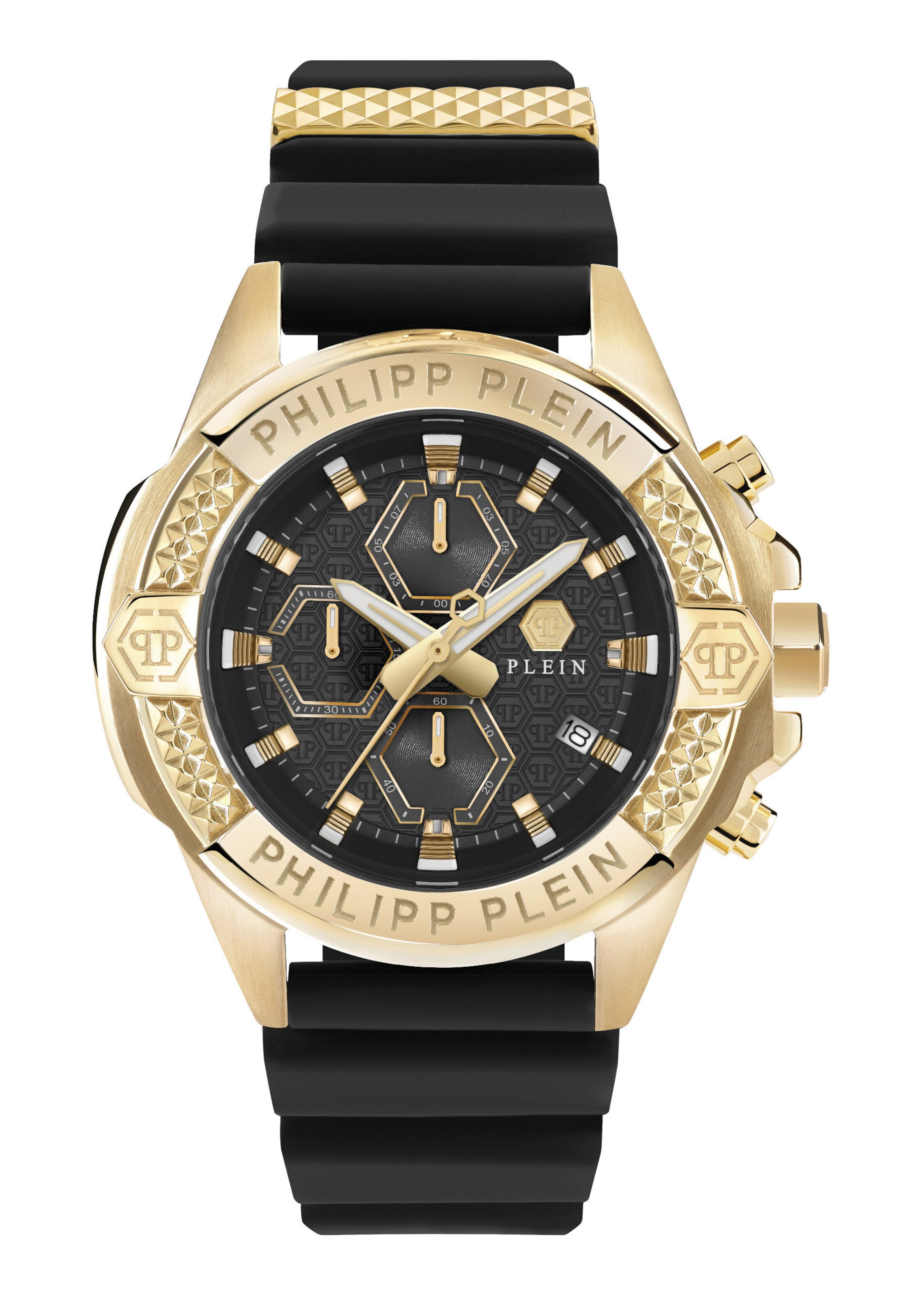 Montre à affichage analogique 'THE $KULL CHRONO' Philipp Plein Watches en noir : devant