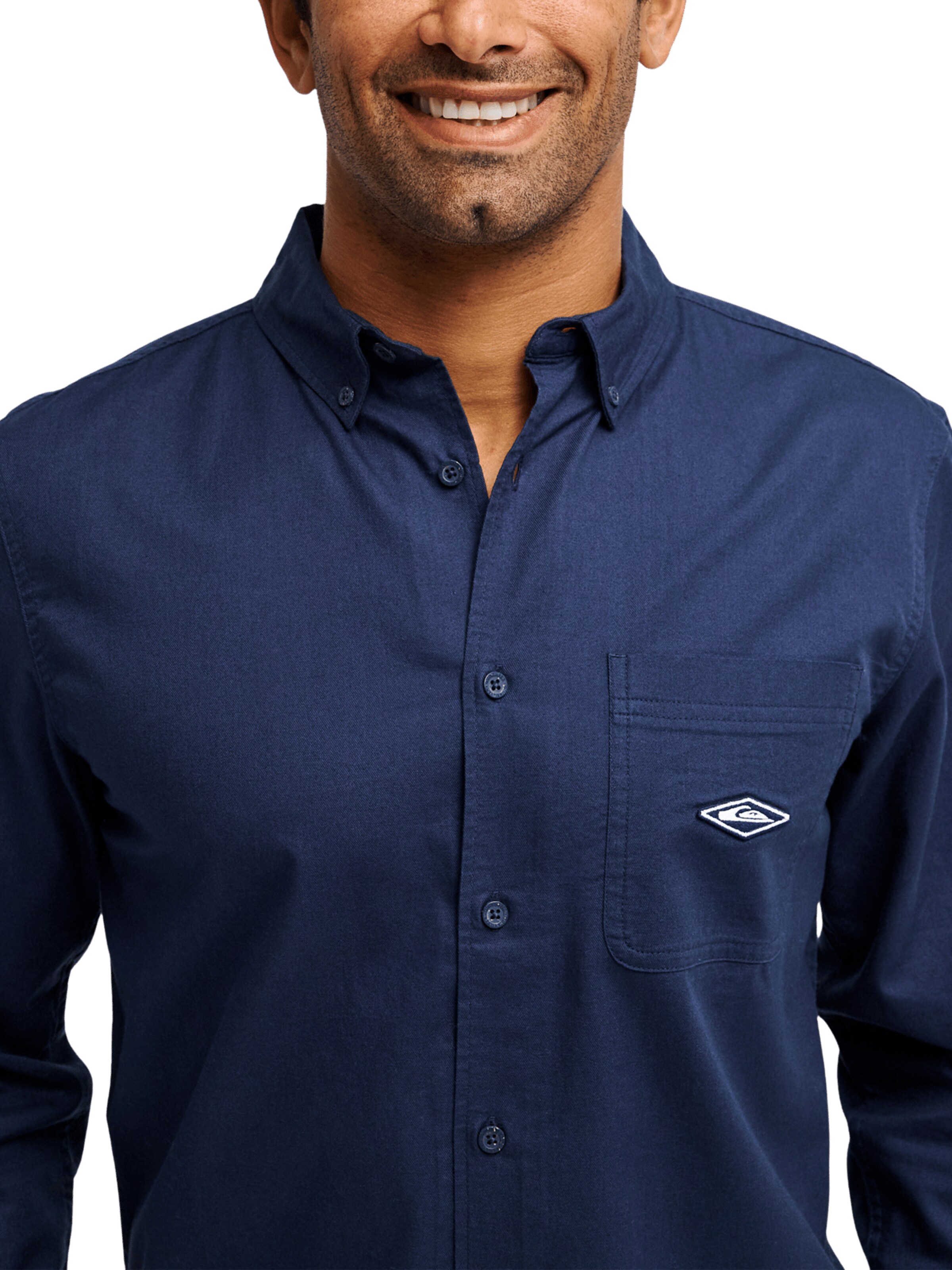 QUIKSILVER Regular Fit Hemd 'Diamond' in Blau