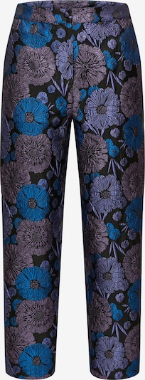 Selected Femme Petite Pantalon 'Elani' en bleu / lilas / violet clair / noir, Vue avec produit