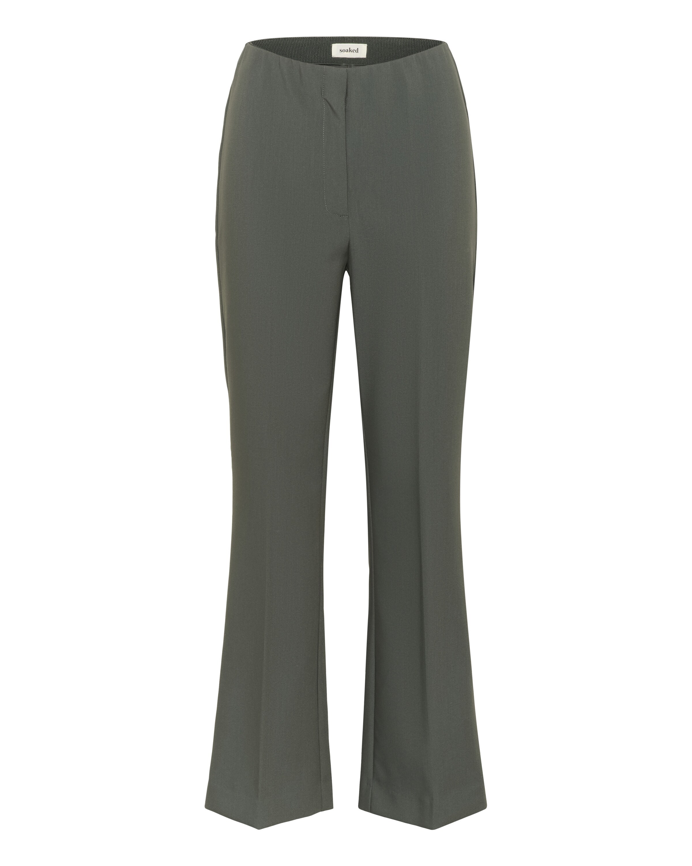 SOAKED IN LUXURY Trousers 'SLCorinne' in Grey: front