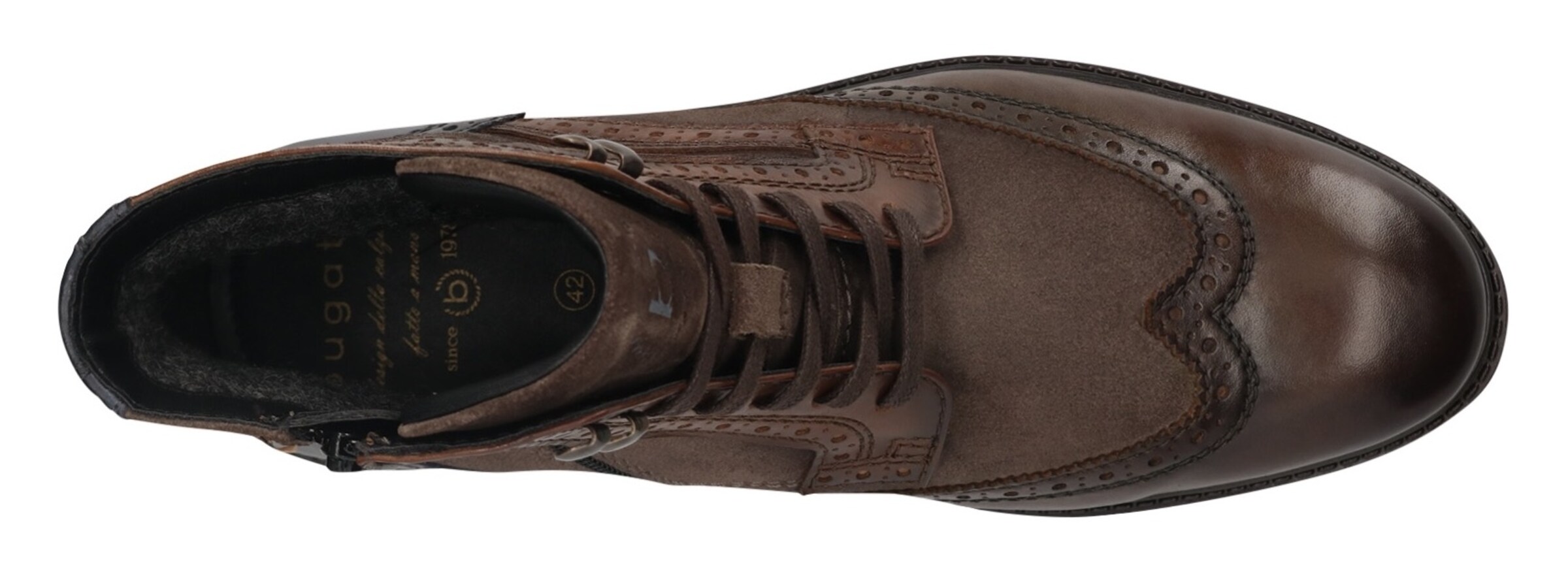 Bottines à lacets bugatti en marron