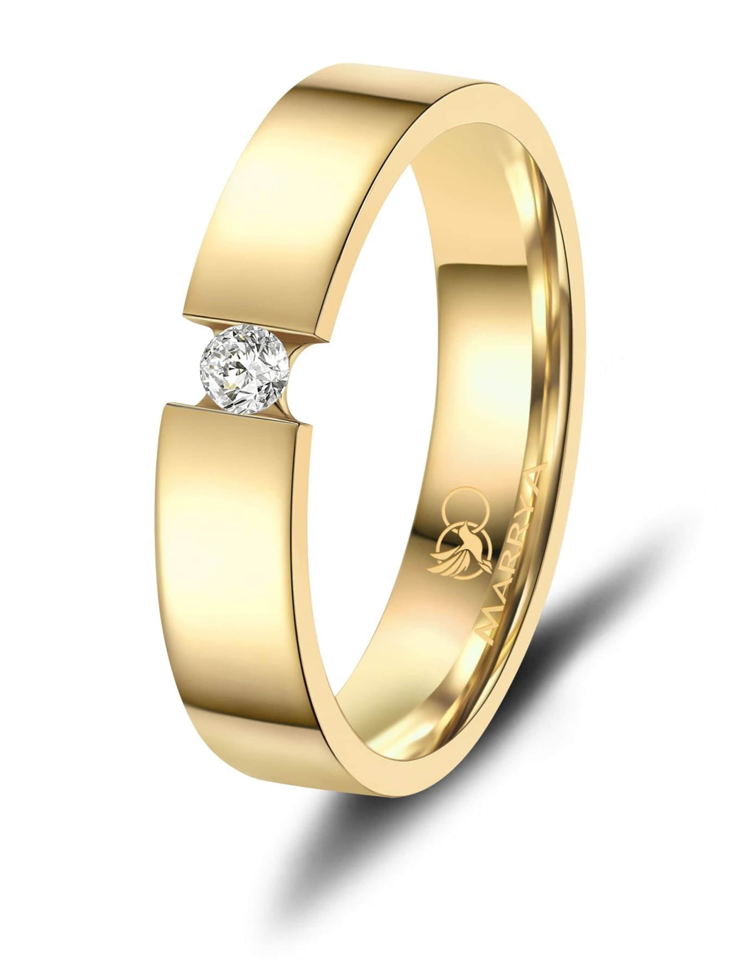 Anello 'MARRYA ES-44 Eheringe aus Edelstahl' di MARRYA in oro