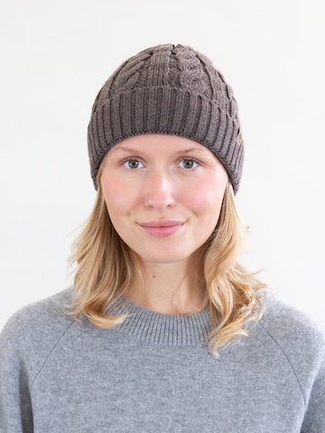 KOPYTO Beanie 'SCHAF' in Brown: front