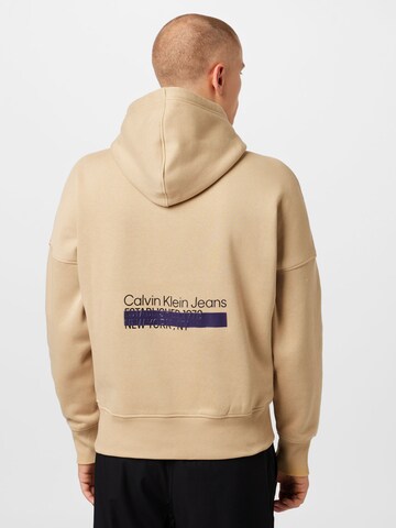 Calvin Klein Jeans Sweatshirt in Beige