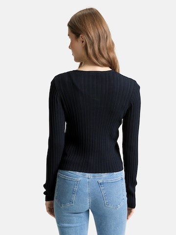 TOM TAILOR DENIM Strickjacke in Blau