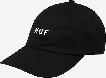 HUF Cap in Schwarz: front