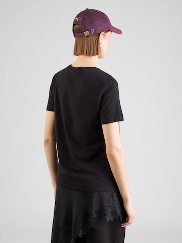 QS T-Shirt in Schwarz