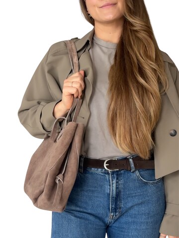 lePelou Shoulder Bag 'TESSA' in Grey