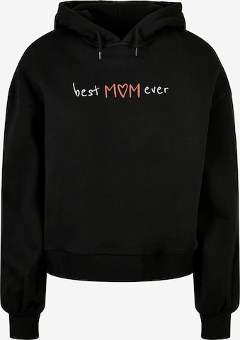 Merchcode Sweatshirt 'Mothers Day - Best Mom Ever' in Black: front