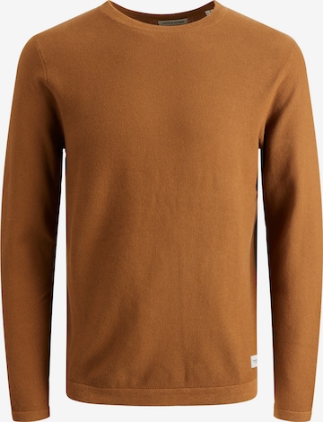 JACK & JONES Sweater 'Gustav' in Brown: front