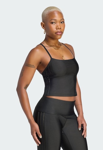 ADIDAS PERFORMANCE Sportovní top – černá: přední strana