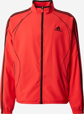 Veste mi-saison 'Teamgeist Adicolor' ADIDAS ORIGINALS en rouge : devant