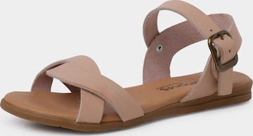 Pisamonas - Sandalias en beige: frente
