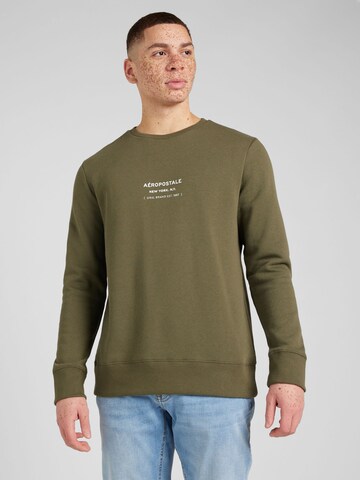 AÉROPOSTALE Sweatshirt in Groen: voorkant