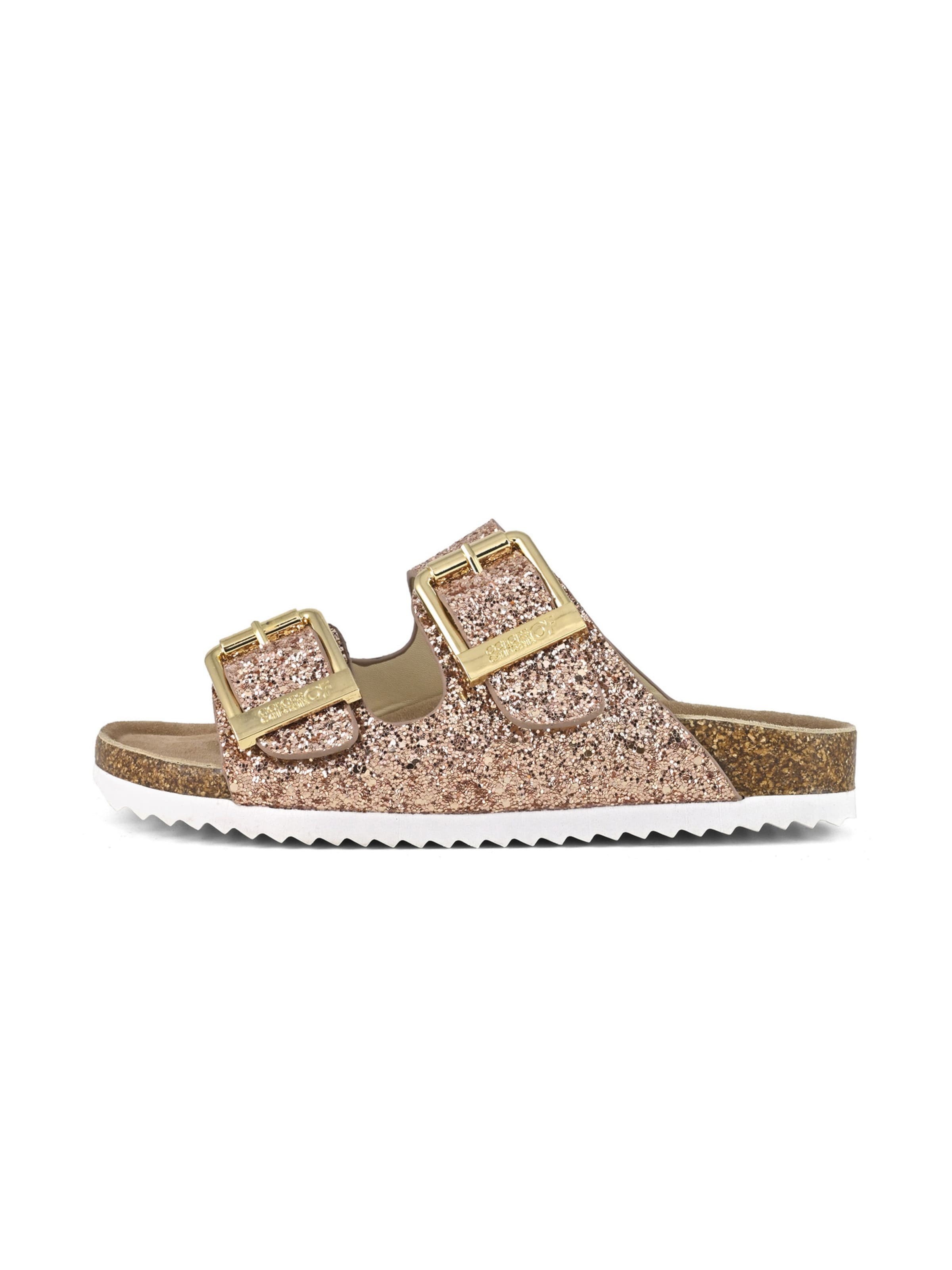 COLORS OF CALIFORNIA - Sapato aberto em ouro: lateral