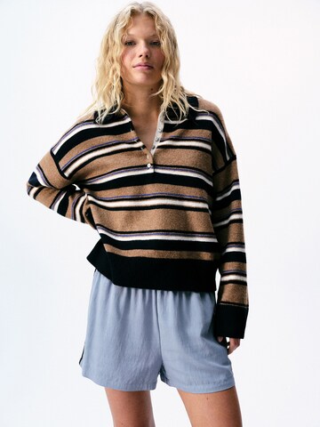 Pullover di self. in beige: frontale