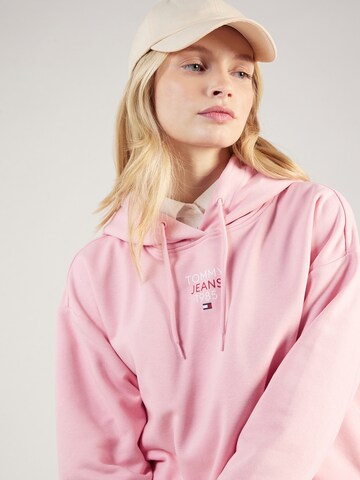 Tommy Jeans Sweatshirt 'ESSENTIAL' in Roze