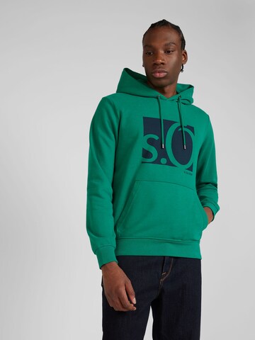 Sweat-shirt s.Oliver en vert : devant