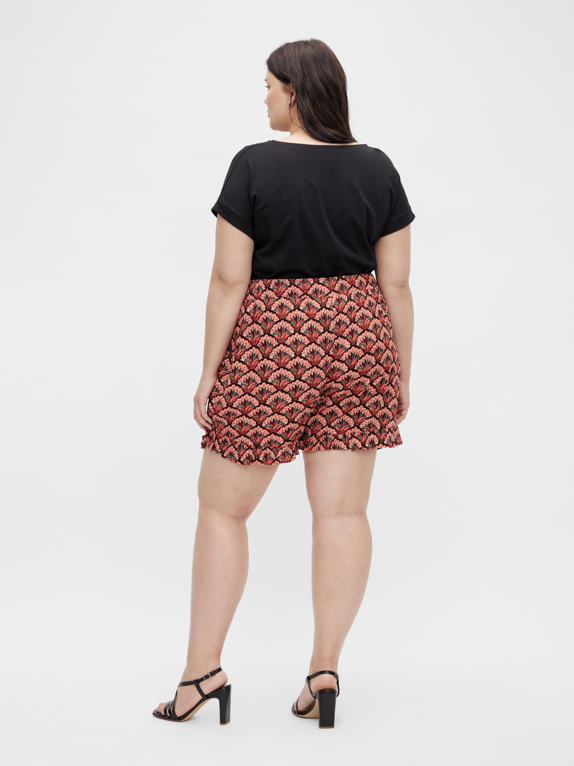 Frauen Große Größen EVOKED Shorts 'Mesa' in Orangerot - ZJ65513 Frauen Große Größen EVOKED Shorts 'Mesa' in Orangerot - ZJ65513