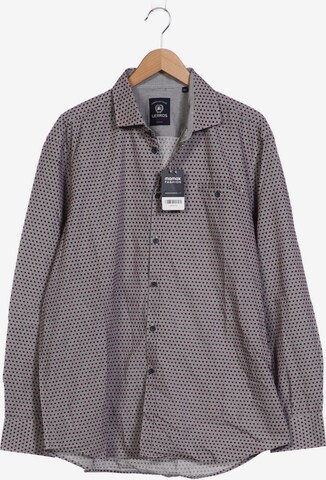 LERROS Button Up Shirt in XXL in Grey: front