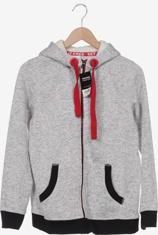 TAIFUN Sweatshirt & Zip-Up Hoodie in L in Grey: front