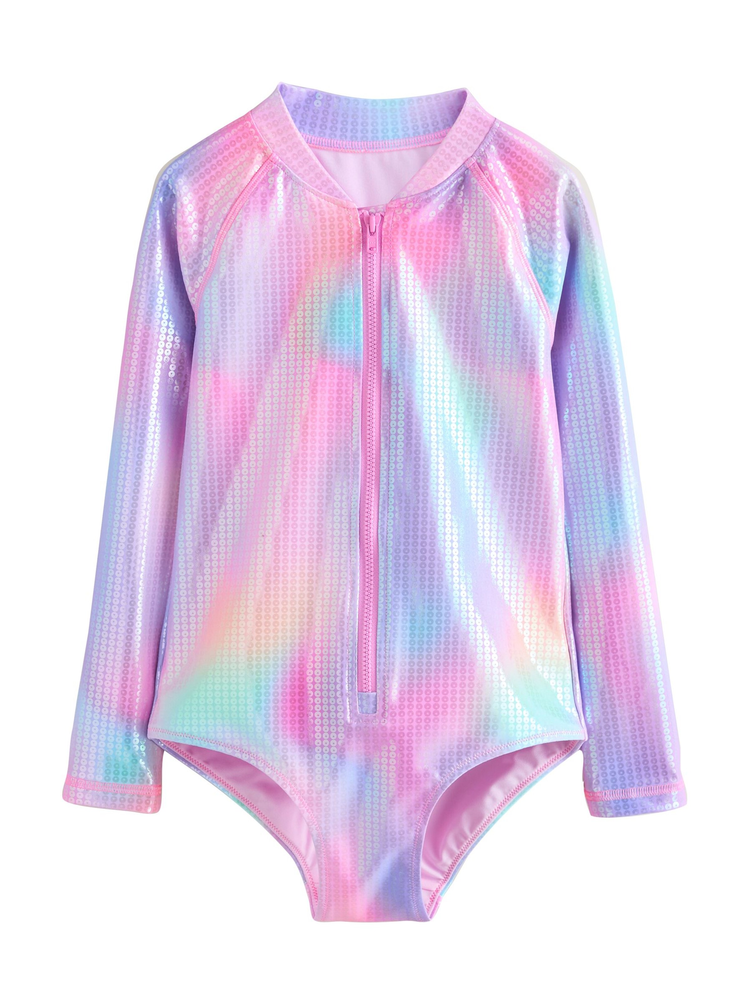 Next Бански костюм в розово: отпред