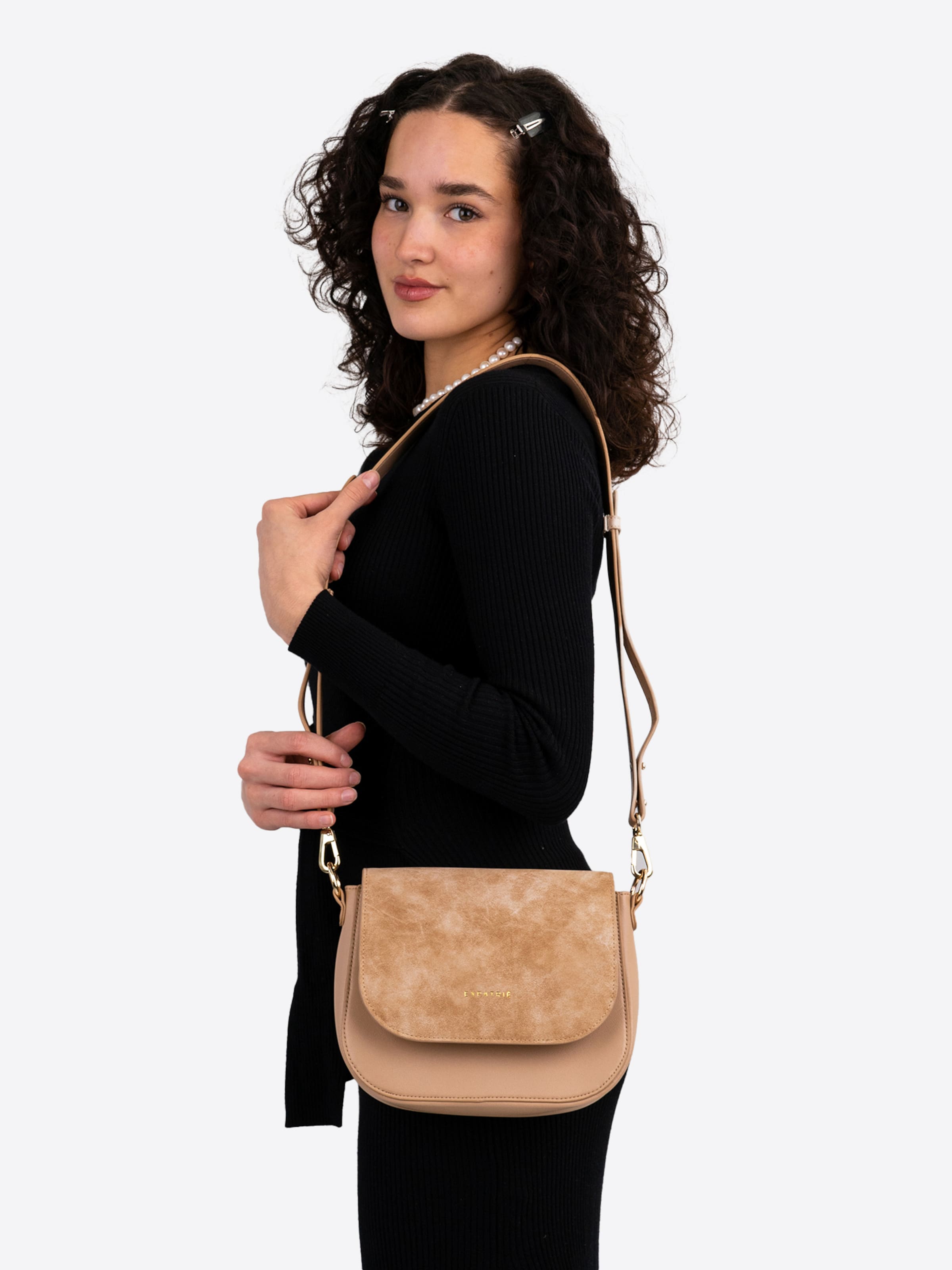 Lois - Borsa Tracolla Donna Elegante: Piccola Borsetta In Sintetico, Borse A Tracolla Da Donna, Marrone