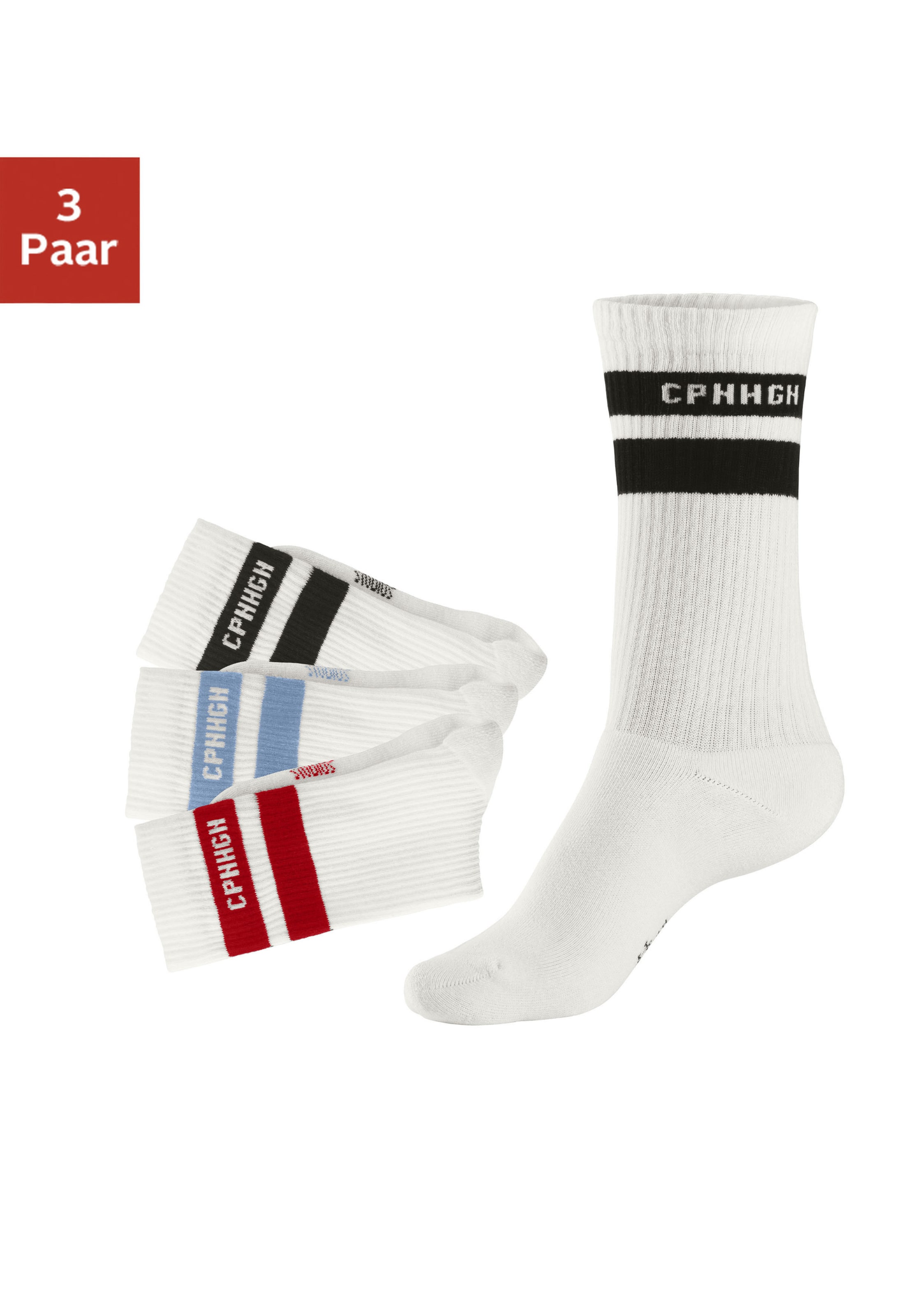 Copenhagen Studios Socks in White: front
